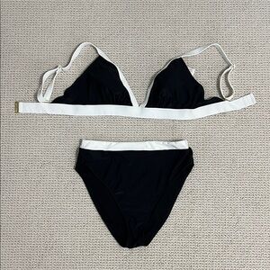 Shade & Shore Black and White Bikini